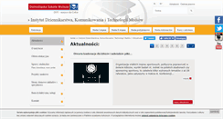 Desktop Screenshot of dziennikarstwo.dswe.pl
