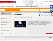 Tablet Screenshot of dziennikarstwo.dswe.pl