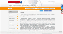 Desktop Screenshot of ism.dswe.pl