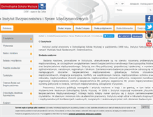 Tablet Screenshot of ism.dswe.pl
